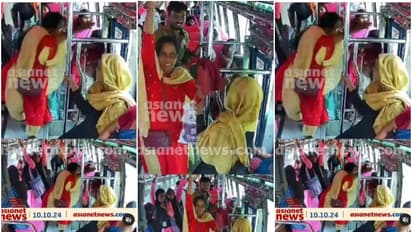 ഓടുന്ന ബസിൽ നിന്നും പിടിവിട്ട് യാത്രക്കാരി തെറിച്ച് വീണത് ബസിന്റെ ചവിട്ടുപടിയിലേക്ക്, അത്ഭുതകരമായ രക്ഷ 