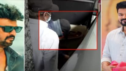 Thalapathy Vijay attends first show of "Vettaiyan" in Chennai, video shows actor leaving theatre