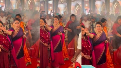 ದುರ್ಗಾ ಪೂಜಾ ಸ್ಥಳಕ್ಕೆ ಶೂ ಧಿರಿಸಿ ಬಂದವರಿಗೆ ನಟಿ ಕಾಜೋಲ್ ಕ್ಲಾಸ್‌ : ವೀಡಿಯೋ ವೈರಲ್