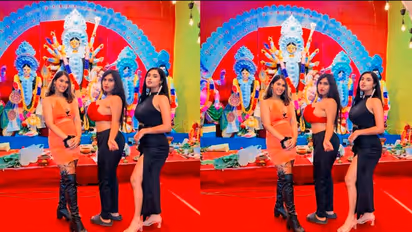 ದುರ್ಗಾ ಪೆಂಡಾಲ್‌ಗೆ ಅರೆಬರೆ ಬಟ್ಟೆ ತೊಟ್ಟು ಬಂದ ಮಾಡೆಲ್‌ಗಳ ಧರ್ಮಾತೀತವಾಗಿ ವಿರೋಧಿಸಿದ ಜನ