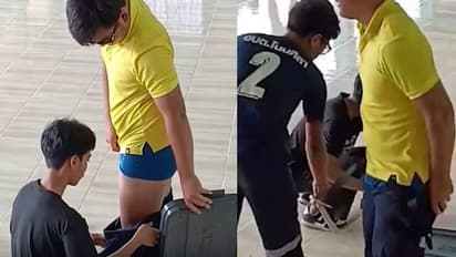 ಶಿಕ್ಷಕನ ಪ್ಯಾಂಟ್ನೊಳಗೆ ಸೇರಿದ ಬುಸ್ ಬುಸ್ ನಾಗಪ್ಪ; ಹೊರಗೆ ತೆಗೆದಿದ್ದು ಹೇಗಂತ ನೋಡಿ