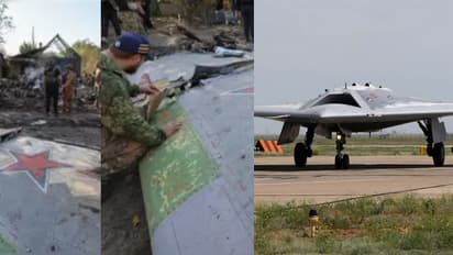 വേട്ടക്കാരൻ, ഫൈറ്റർ ജെറ്റിന്റെ വലിപ്പം; റഷ്യയുടെ 'സീക്രട്ട് വെപ്പൺ' യുക്രെയ്നിൽ തകർന്നു, പിന്നാലെ ഒരു മിസൈലും