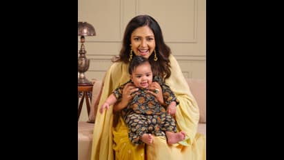 கண்ணே பட்டுடும்... பார்க்க அப்படியே லட்டு போல் இருக்கும் அமலா பால் மகன்! வைரலாகும் போட்டோஸ்!