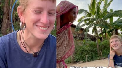 विदेशी महिला के कान में इयरिंग देख गांव की महिला ने दी गजब की सलाह, वीडियो वायरल