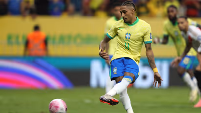 World Cup qualifier: Raphinha's penalty double helps Brazil thrash Peru 4-0