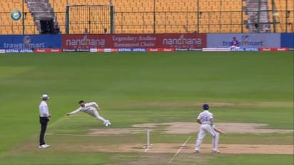 'Flying Devon Conway': NZ star's one-handed catch to dismiss India's Sarfaraz Khan sets internet abuzz (WATCH)