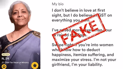 'Chief tax slayer': Fake Bumble profile of FM Nirmala Sitharaman goes viral, leaves Internet in splits