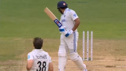 എടാ, പിന്നെ ഇങ്ങനെയൊന്നുമല്ലെടാ! ന്യൂസിലന്‍ഡിനെതിരെ വിക്കറ്റ് വലിച്ചെറിഞ്ഞ രോഹിത്തിന് ട്രോള്‍ -വീഡിയോ