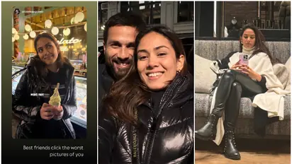 Shahid Kapoor, Mira Kapoor twin in black; shares adorable photos [PICTURES]