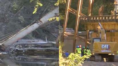 തകർക്കാനുള്ള ജോലികൾ പുരോഗമിക്കുന്നതിനിടെ അപ്രതീക്ഷിതമായി പാലം നദിയിലേക്ക് കൂപ്പുകുത്തി, 3 പേർക്ക് ദാരുണാന്ത്യം