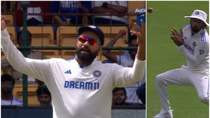 അനായാസ ക്യാച്ചിന് ശ്രമിക്കാതെ രാഹുല്; 'എന്താണ് കാണിക്കുന്നത്'? താരത്തോട് രോഹിത് - വീഡിയോ