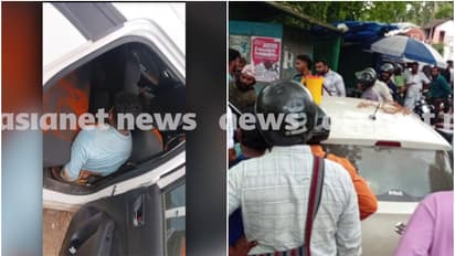 കാറിന്റെ ഡോർ ലോക്ക് ചെയ്തിരുന്നില്ല, ഒരു വശത്തെ ഗ്ലാസ് താഴ്ത്തി വച്ചിരുന്നു;പൊലീസിനെ അറിയിച്ചെന്നും ദൃക്സാക്ഷി