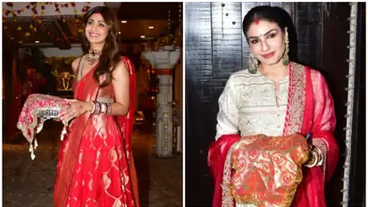 Karwa Chauth 2024: Raveena Tandon, Shilpa Shetty, and others get papped at Sunita Kapoor's house