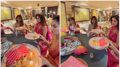 Karwa Chauth 2024: Shilpa Shetty, Raveena Tandon, Mira Rajput, and others celebrate at Sunita Kapoor's home