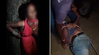 UP man ditches wife to celebrate Karwa Chauth with girlfriend, both tied with ropes, thrashed by locals |WATCH
