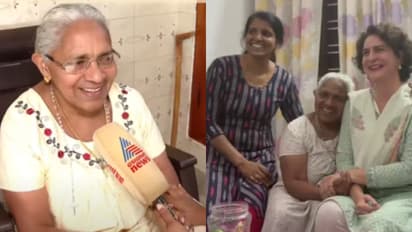 'കൈയിലിരുന്ന കൊന്ത നൽകി, സൂക്ഷിച്ചുവെക്കുമെന്ന് പ്രിയങ്ക പറഞ്ഞു': അത്യധികം സന്തോഷത്തിൽ കരിമാങ്കുളത്തെ കുടുംബം