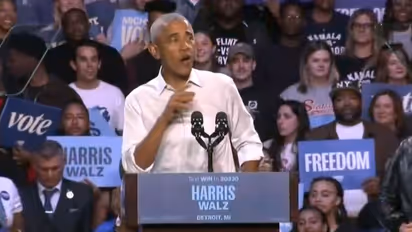 Barack Obama raps Eminem's 'Lose Yourself' for Kamala Harris at Detroit rally, sets internet abuzz (WATCH)