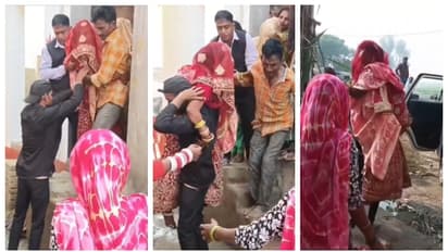 വിവാഹ ശേഷം വരന്‍റെ വീട്ടിലേക്ക് പോകാന്‍ വിസമ്മതിച്ച വധുവിനെ ചുമന്ന് സഹോദരന്‍; വീഡിയോ വൈറല്‍ 