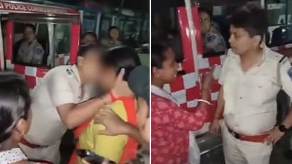 Bengal SHOCKER! Drunk pink patrol van officer hugs, kisses woman on night duty, sparks outrage (WATCH)