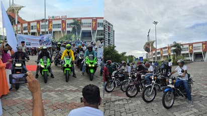 ലോകസമാധാനത്തിന് സൂപ്പർ ബൈക്കുകളുടെ റാലി, വേറിട്ടകാഴ്ചയായി ശാന്തിസന്ദേശ യാത്ര