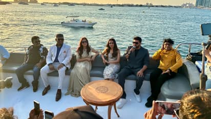 துபாய்; சொகுசு கப்பலில் மிதந்தவாறு நடந்த Brother பட பிரஸ் மீட் - வைரல் பிக்ஸ் இதோ!