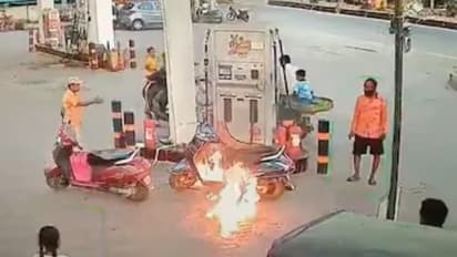 Hyderabad SHOCKER! Drunk man ignites fire at petrol pump after 'dare' (WATCH)