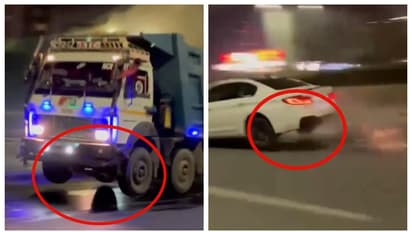 രാത്രിയിൽ 'നിലം തൊടാതെ പറക്കുന്ന' വാഹനങ്ങള്‍; എല്ലാം 'സ്പീഡ് ബ്രേക്കറി'ന്‍റെ കളിയെന്ന് സോഷ്യല്‍ മീഡിയ 