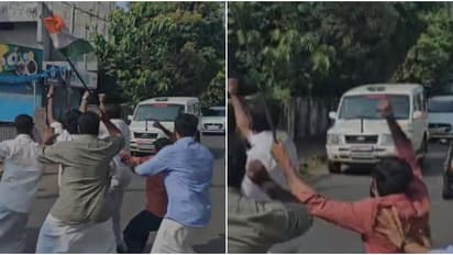 അണയാത്ത പ്രതിഷേധം, കസ്റ്റഡിയിലെടുത്ത് പൊലീസ് വാഹനത്തിൽ കൊണ്ടുപോകുന്ന വഴിയിലും പിപി ദിവ്യക്കെതിരെ പ്രതിഷേധം