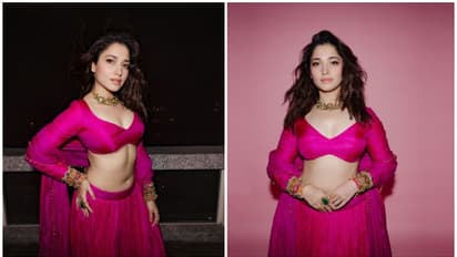 Diwali 2024: Tamannaah Bhatia dazzles in pink for a festive party [PHOTOS]