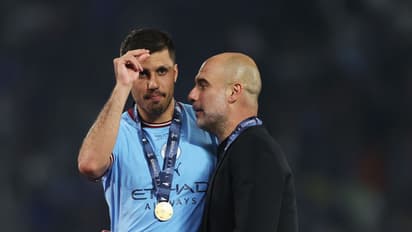 Man City's Guardiola proud of Rodri's Ballon d'Or 2024 win; sends message to Real Madrid after boycott (WATCH)