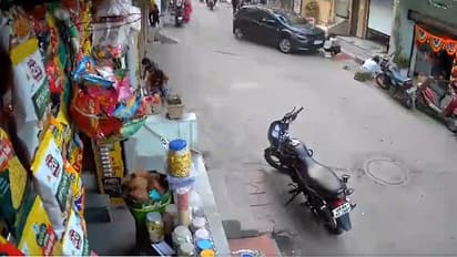 Chilling CCTV footage shows speeding car, driven by minor, runs over 2 girls making rangoli in Indore (WATCH)