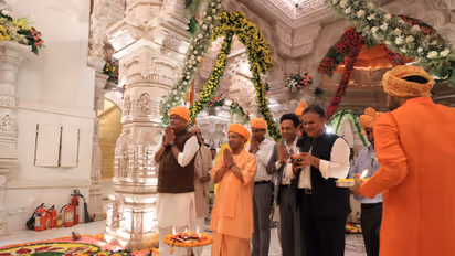 CM Yogi lights diyas of faith at Ram Lalla Temple for a historic Deepotsav