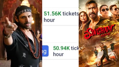 2 സിനിമകള്‍, മണിക്കൂറില്‍ ഒരു ലക്ഷം ടിക്കറ്റുകള്‍! ദീപാവലി ആഘോഷിച്ച് ബോളിവുഡ്; ഇതുവരെ നേടിയത്