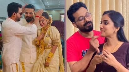 'കൈ പിടിച്ചേല്പിച്ചിട്ട് രണ്ട് വർഷം': ഐശ്വര്യയ്ക്ക് സ്പെഷ്യൽ വിവാഹ വാര്ഷിക ആശംസകൾ നേർന്ന് ജിഷിൻ