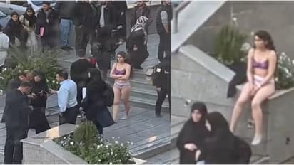 കർശന ഡ്രസ് കോഡ്: ഇറാനിൽ പൊതുമധ്യത്തിൽ യുവതി മേൽ വസ്ത്രമുരിഞ്ഞ് പ്രതിഷേധിച്ചു