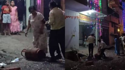 ഒരു ​ഗ്യാസ് സിലിണ്ടറല്ലേ ആ പറന്നുവരുന്നത്; പടക്കം പൊട്ടിക്കുന്നത് നിർത്തിയില്ല, വലിച്ചെറി‍ഞ്ഞത് സിലിണ്ടര്‍