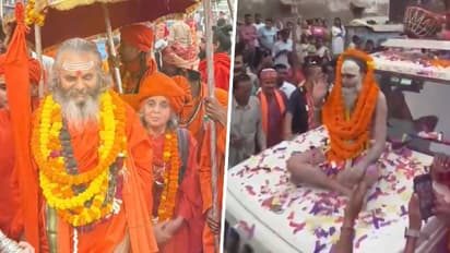 Shri Panchdashnam Juna Akhara's majestic entry marks Mahakumbh's grand prelude