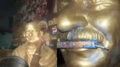 On camera, teens set off firecrackers inside mouth of Mahatma Gandhi's statue in Hyderabad; detained (WATCH)