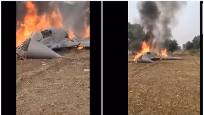 IAF Mi-29 fighter jet crashes in UP's Agra, pilot ejects safely (WATCH)