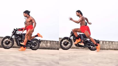 'ബുള്ളറ്റ് ട്രെയിൻ പോലെ, ബിഹാറിലെ ടാർസൻ'; കുതിച്ചുപാഞ്ഞ് യുവാവ്, കയ്യടിച്ച് സോഷ്യൽ മീഡിയ