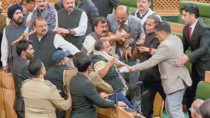 ಕಾಶ್ಮೀರ ಅಸೆಂಬ್ಲಿಯಲ್ಲಿ 370 ವಿಧಿ ಬಗ್ಗೆ ಹೊಡೆದಾಟ: ಬಿಜೆಪಿ ಶಾಸಕರ ಘರ್ಷಣೆ