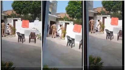 UP cop mercilessly thrashes man with belt, removed from post after video goes viral (WATCH)