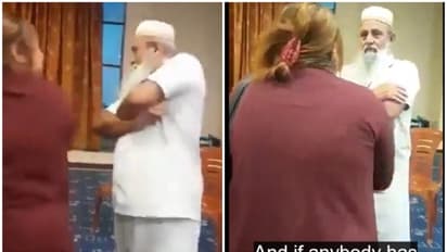 Woman slaps, fiercely confronts Muslim preacher in Britain who sent nudes to her daughter (WATCH)