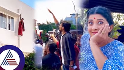 ಬಿಲ್ಡಿಂಗ್ ಮೇಲೆ ಹಗ್ಗ ಹಿಡಿದು ನೇತಾಡಿದ ಲಕ್ಷ್ಮೀ ಬಾರಮ್ಮ ಕಾವೇರಿ! ಮೈ ಝುಂ ಎನ್ನುವ ಶೂಟಿಂಗ್ ದೃಶ್ಯ