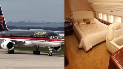 டிரம்ப்பின் ஆடம்பர ஜெட் விமானம்! வாஷ்பேசின் முதல் சீட் பெல்டு வரை எல்லாமே தங்கம்!