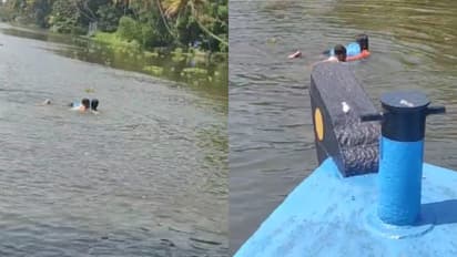 കൊച്ചിയിൽ പാലത്തിൽ നിന്നും കായലിൽ ചാടിയ യുവാവിനെ രക്ഷപ്പെടുത്തി ബോട്ട് ജീവനക്കാരൻ