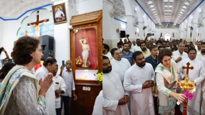 തിരുനെല്ലിയിൽ തുടങ്ങി, പള്ളിക്കുന്ന് ലൂർദ് മാതാ പള്ളിയിലുമെത്തി: പ്രിയങ്കയ്ക്കായി പള്ളിയിൽ പ്രത്യേക പ്രാർഥനയും