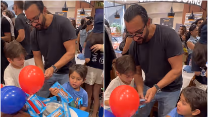 Jeh's cheeky chocolate grab at MrBeast's event goes VIRAL as father Saif Ali Khan looks away [WATCH]