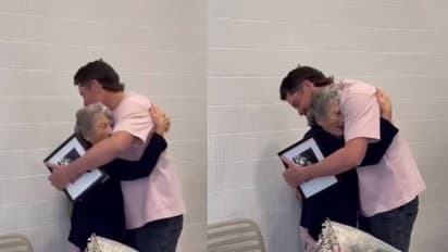 അയ്യോ, ആരായാലും കരഞ്ഞുപോകും; ഭർത്താവിന്റെ ജന്മദിനത്തിൽ തനിയെ മുത്തശ്ശി, കൊച്ചുമകന്റെ സർപ്രൈസ് എൻട്രി