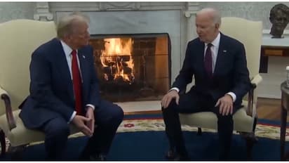 വൈറ്റ് ഹൗസിലെത്തി ട്രംപ്, ജോ ബൈഡനെ കണ്ടു; 2020ന് ശേഷമുള്ള ആദ്യ‍ കൂടിക്കാഴ്ച